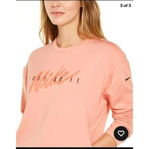 Nike Womens XL Sweatshirt Pink Just Do It‎ Pullover Long Sleeve